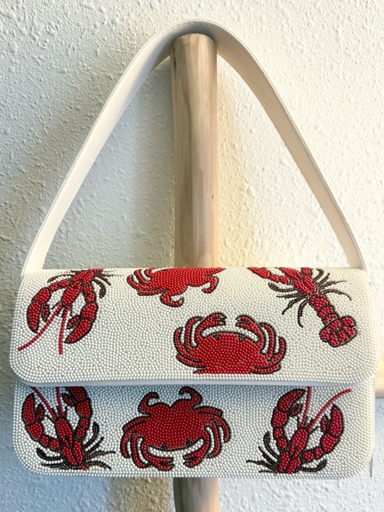 Sincerly Jules Handbags - VIRAL Sincerely Jules Crab & Lobster Shoulder Bag